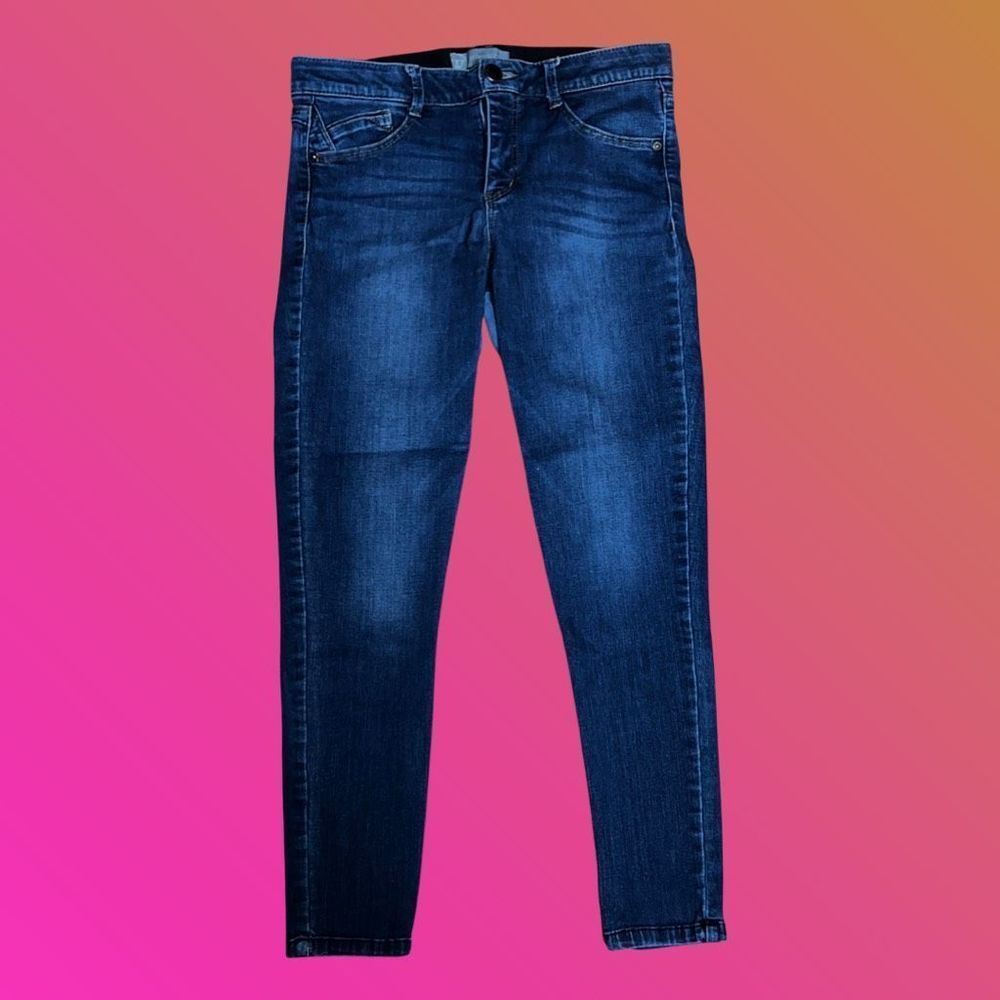 Wit & Wisdom Skinny Ankle Darkwash Crop Jeans Size 8 30x26 #98
